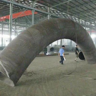 China Os encaixes de tubulação de aço de 4 polegadas de ASTM A234 WPB descobrem curvaturas para o PROJETO da PONTE à venda