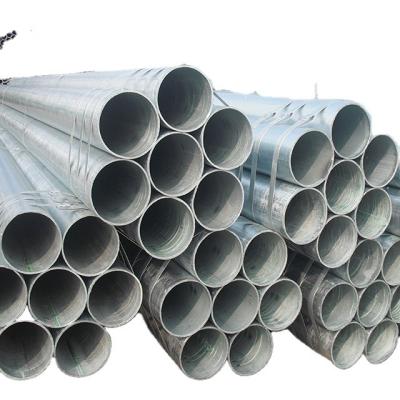 China Tubo de acero galvanizado del andamio del marco EN39, tubería de acero soldada con autógena de perforación en venta