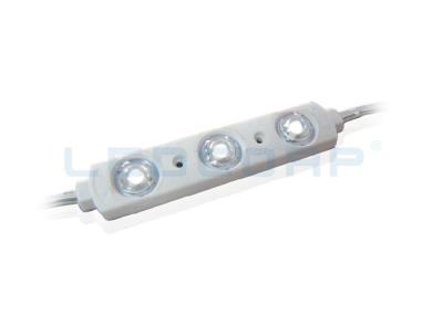 China Ultra Bright Pure White Waterproof LED Modules , Signage 3 LED Module Optical Lens for sale