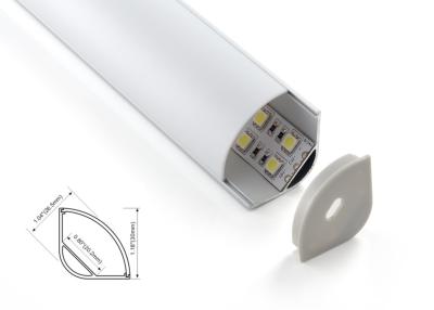 Chine couverture diffuse ronde des lumières LED de 30mm de profil en aluminium linéaire faisant le coin d'éclairage à vendre