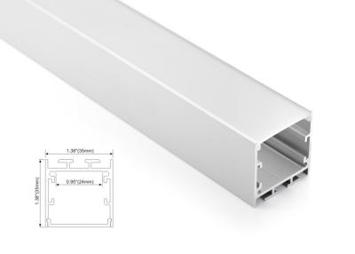 Chine 35mm Surface-ont monté la couverture diffuse par profil en aluminium linéaire d'éclairage des lumières LED à vendre