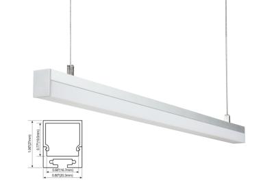 China LED Linear lighting Pendant lights Aluminum Profile Square Shape Waterproof Indoor No Spot for sale