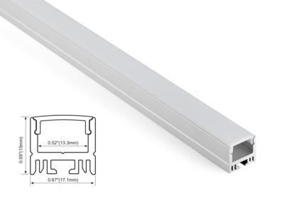 Chine Éclairage linéaire en aluminium 17.1mm x 15mm du profil LED avec l'alimentation menée de bande et d'énergie à vendre