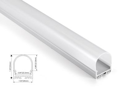 China 26mm x 33mm Aluminum Profile LED Linear lighting with Led Strip Surface mounted with PC or Milky Cover en venta