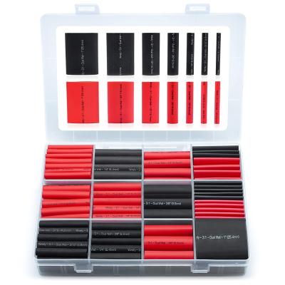China Adhesive Lined Heat Shrink Tubing Kit 3:1 Ratio 200pcs Plastic Material for sale