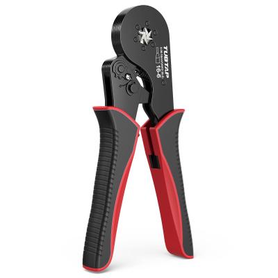 China CE Aluminum Wire Crimper Tool Hexagonal Practical Black Red Color for sale