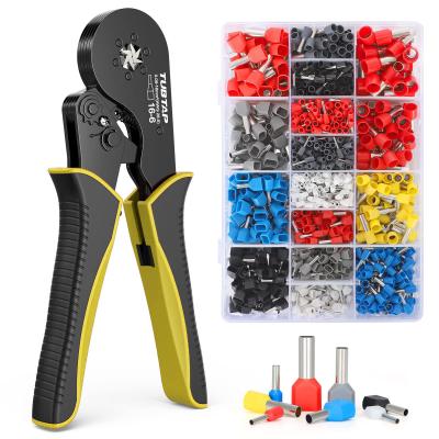 China Practical Alloy Ferrule Crimping Tool Kit , Anti Abrasion Crimping Pliers Set for sale