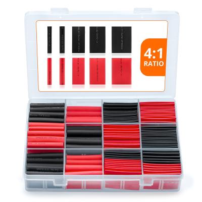 China Waterproof Heat Shrink Tubing 4:1 Ratio 190pcs Anti Abrasion Durable for sale