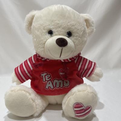 China 25 Cm Teddy Bear W/ Clothes Plush Toy Cute Plush Item For Valentine'S Day for sale
