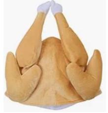 China Plush Turkey Hat Drumstick Headbands Turkey Legs Drumstick Boppers For Halloween Thanksgiving Accessories for sale