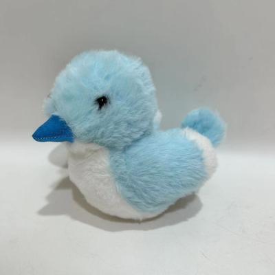 China Fluffy and Vivid Plush Blue Pigeon w/ Sound Animated Bird Toy BSCI Factory en venta