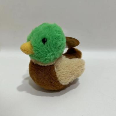 China Fluffy and Vivid Plush Mallard w/ Sound Animated Bird Toy BSCI Factory for sale