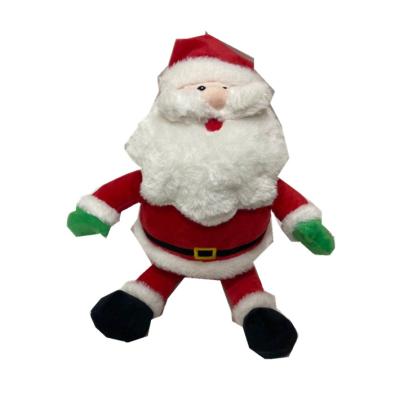 중국 0.28m 11.02'' 노래하는 산타클로스 아버지 크리스마스 꼭 껴안고 싶은 장난감 LED 빛 판매용