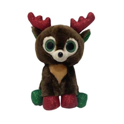 China 0.12M 6.69 Inch Christmas Plush Toys Christmas Reindeer Soft Toy 3A ODM for sale
