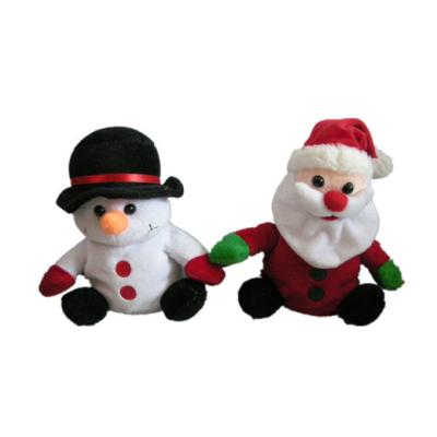 China 16cm 6.3in Snowman Stuffed Animal Long Message Recordable Stuffed Animals for sale