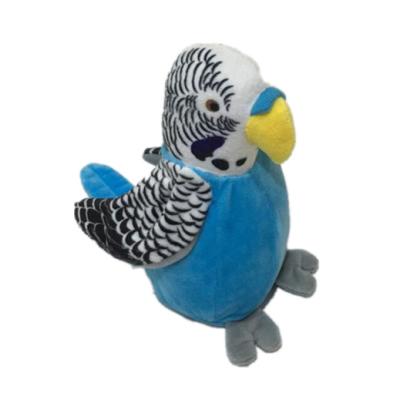 China 18cm 7.09in Battery Operated Talking Parrot Green Colour Teddy Bear 3A Battery for sale