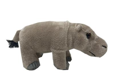 China 7.87 Inch 0.2M Realistic Environmentally Friendly Stuffed Animals Hippopotamus Plush Toy for sale