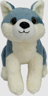 China 16cm 6.3 Inch Wolf Wild Animal Plush Toys Made Out Of Recycled Materials Baby Friendly for sale