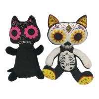Chine 0.92ft 0.28M Skeleton Cat Halloween Stuffed Animal 2 ASST à vendre