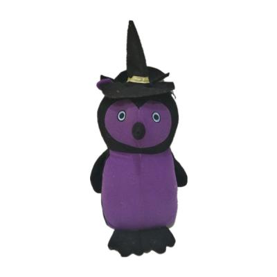 China LED Light 0.26M 10.24 Inch Purple Owl Stuffed Animal Halloween Cuddly Toys for sale
