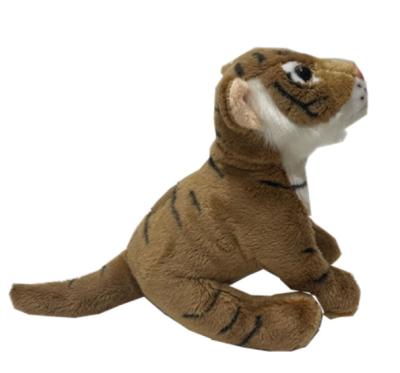 China brinquedos 6.69in caseiros de 17cm dos materiais reciclados grande Tiger Stuffed Animal à venda