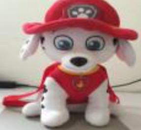 Китай игрушка плюша собаки 30cm 0.98ft пятнистая укладывает рюкзак Unisex Hypoallergenic продается
