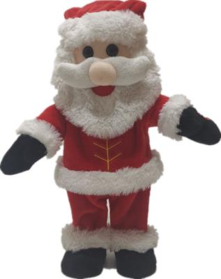 China 36cm 14.17in Walking Singing And Dancing Santa Claus Musical Toy SGS for sale