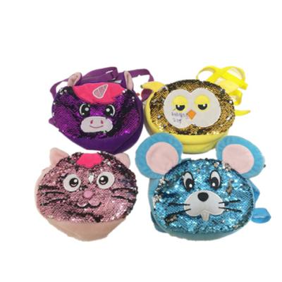 China 4 ASSTD Educational Plush Toys Animal Cat Coin Purse 18cm 7.09in Rohs for sale