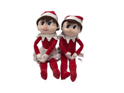 China X'Mas Elf Girl And Boy Stuffed Animal Plush Toy For All Age 38cm for sale