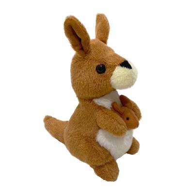 China 22Cm Brown Recording Plush Toy Talking Back Kangaroo Animation Toys for sale