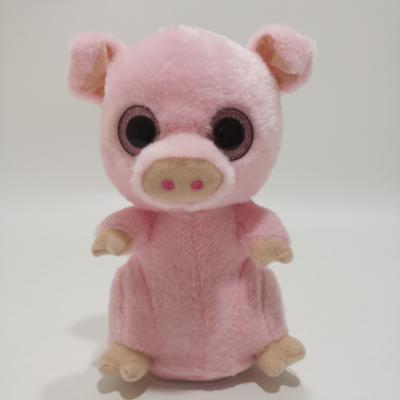 China Talking Stuffed Animals Plush Toy Pig Voice Recording Repeating Gift For Kids for sale