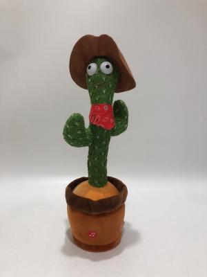 China Electronic Plush Talking Sunny Cactus Toys Dancing Singing Record For Baby Boys Girls for sale