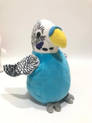 China 100% PP Cotton Gift Stuffed Animal Blue Parrot for sale