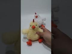 2 ASST 12cm 0.39in Sound And Light Toys Screaming Chicken Toy