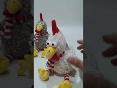 2 CLR Chickens W/ Squeeze Box