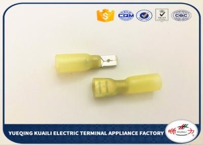 China Yellow Heat Shrink Insulated female to female wire connector  MDD5-250 FDD5-250 for sale