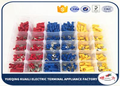 China Insulated Red Yellow Blue Assorted Terminal Assortment Kit KLI-9853412 480 Pcs for sale
