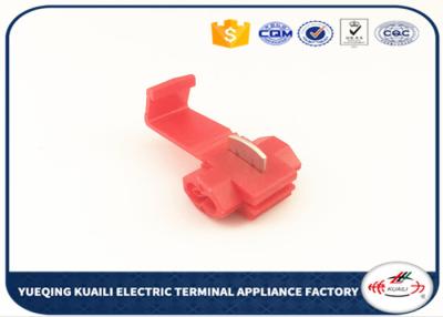 China Terminales eléctricos de conexión rápidos de la broche del cable de la encrespadura de los conectores automotrices rojos comunes  en venta