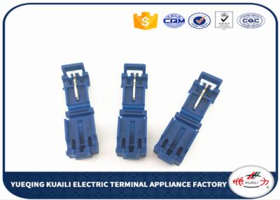 China Waterproof Splice Quick Connect Electrical Wire Connectors Brass Blue KT878006 for sale