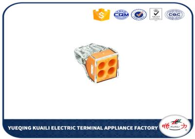 China Electric Quick Connect Wire Terminals wago female type 4 Pin terminal block connector for sale