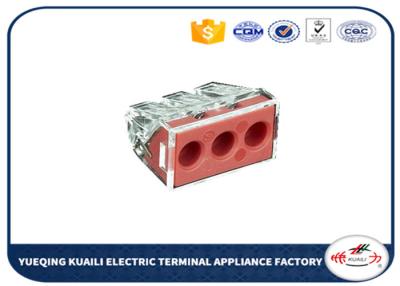 China Electric Blockpush Spring Speaker Wire Terminal Connectors / Clip For Junction Box for sale