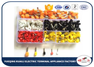 China Cord pin end electrical crimp connector kit  cold pressed insulated KLI-9931556 400pcs for sale