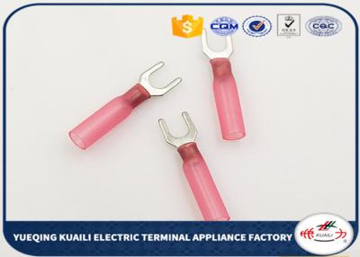 China 12AWG -10AWG insulated locking spade Heat Shrink Wire Terminals connector for sale