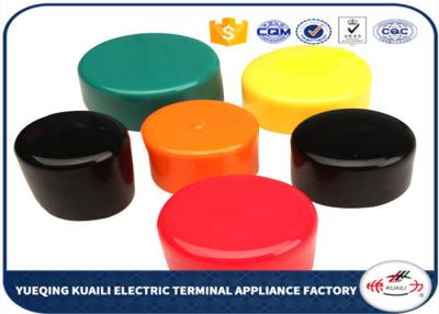 China Colorful PVC Plastic Pipe End Caps , Round Threaded Tube End Covers OEM / ODM for sale