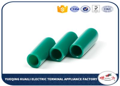 China Green Color Pvc Plastic End Caps For Round Tubing / Fence And Furniture Legs 15mm for sale