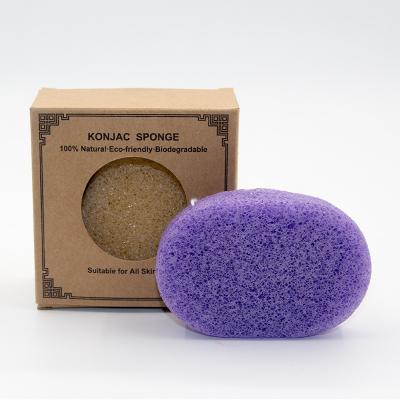 China Pure Natural Freeze Oven Dry Konjac Face Sponge Reduces Skin Blemishes for sale