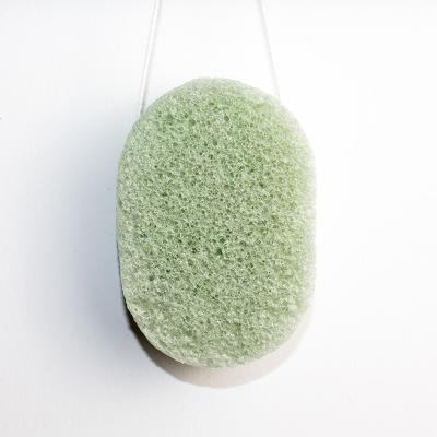 China OEM ODM Green Tea Konjac Sponge Natural Face Cleansing Sponge for sale