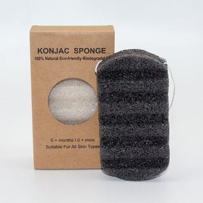 China 11g Konjac Wave Cleansing Sponge Skin Exfoliating Shower Sponge For Rosacea for sale