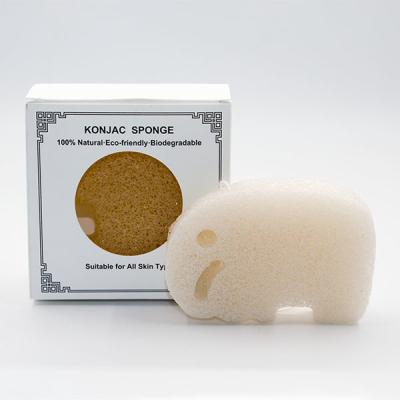 China EN71 Baby Bath Natural Konjac Sponge Bamboo Face Sponge Environmentally Friendly for sale