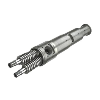China 38CrMoAIA Conical Twin Extrusion Screw Barrel Of Sjz92/188  Plastic Pipe Extruder for sale